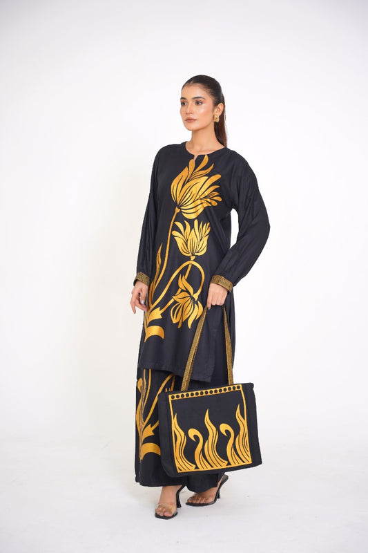 Petal Bag - 3pc - Black