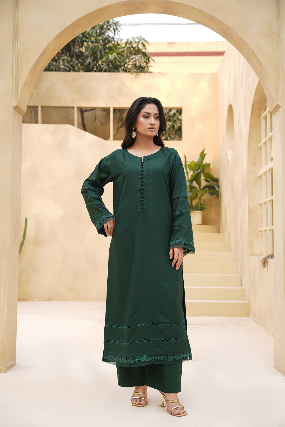 Noureen Color Noreen Green 2pc – PREETPRET